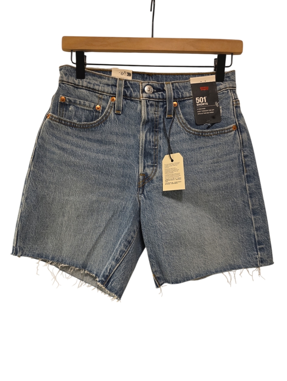 Levi's, NWT, 501 Jean Shorts, A High Rise,   Levi's Premium Denim, Women's Sz 26